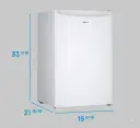Solstice Model 126 — Compact Refrigerator with Freezer