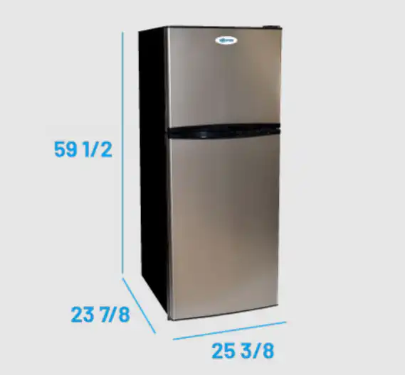 Solstice Model 283 — Large Compact Refrigerator with Freezer