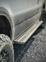 APEX - Rock Sliders / Side Steps - 170 - Drop Down with Shorter Driver Side - Steel