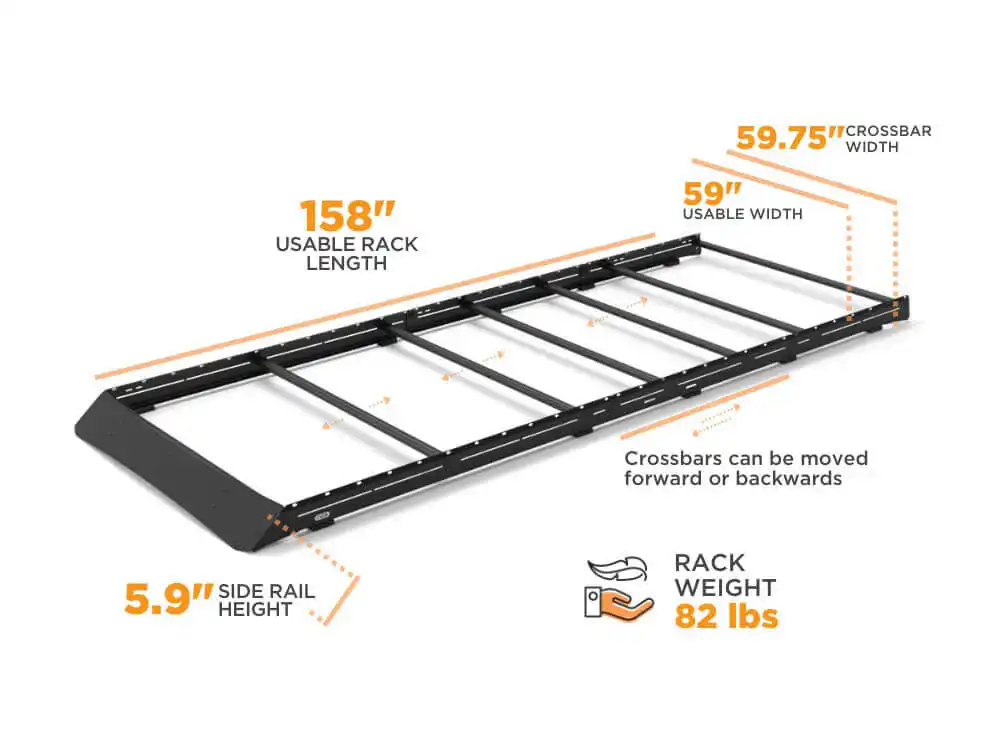 ProMaster Van Low Pro Roof Rack | 159" High Roof Extended