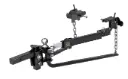 Enthuze Round Weight Distribution Hitch, 10K, With Sway Control, Ball and Chains 