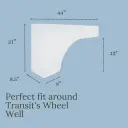 Transit Pistol Wheel Well Water Tank (16 Gallon)