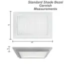 RV Skylight Cover Shade – 17" × 17"