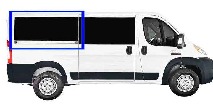 VWD Ram ProMaster Van Window 2014+ Passenger Side Rear Quarter 136"WB - DTRAM010-T010268