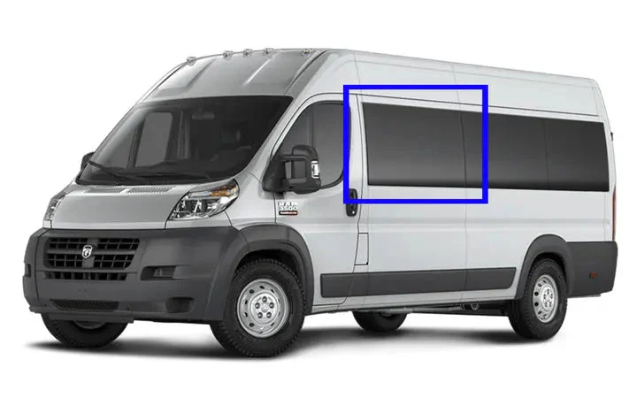 VWD Ram ProMaster Van Window 2014+ Driver Side Forward - DTRAM001-T010254