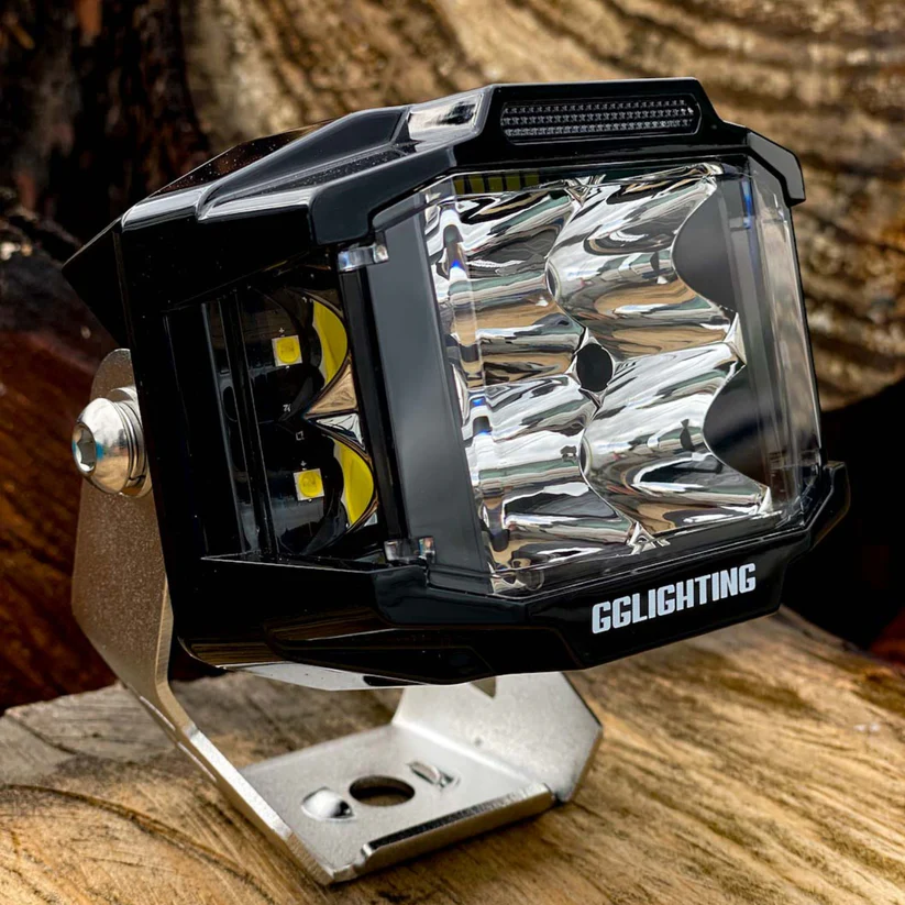 Clear CB30 Sidewinder LED Pod Pair