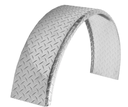 Aluminum Diamond Plate Round Top Trailer Fender 10" X 36" X 18"