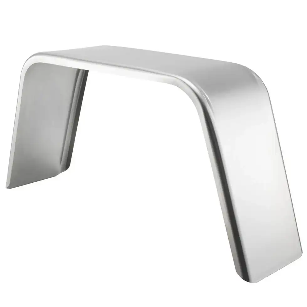 Trailer Fender | Aluminum Smooth | Flat Top | 10" x 36" x 18"