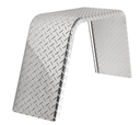 Aluminum Diamond Plate Flat Top Trailer Fender 10" X 34" X 17"