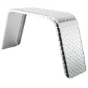 Aluminum Diamond Plate Flat Top Trailer Fender 10" X 34" X 17"