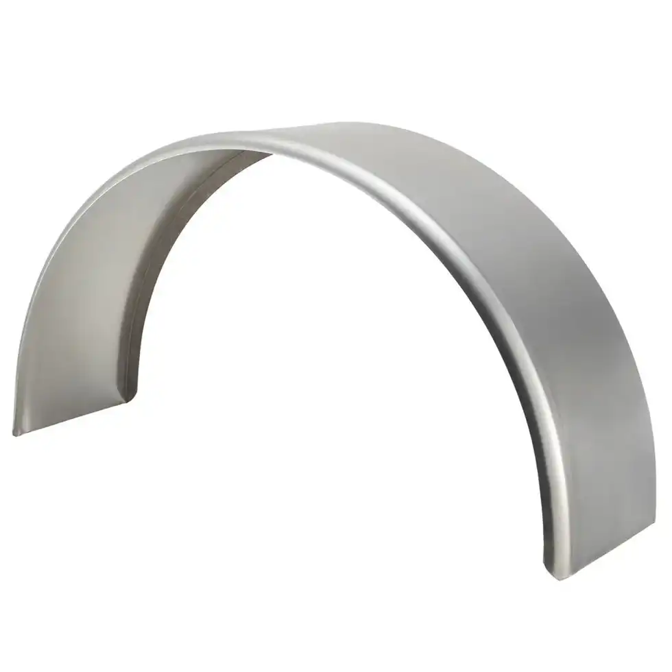 Trailer Fender | Aluminum Smooth | Round Top | 10" x 34" x 17"