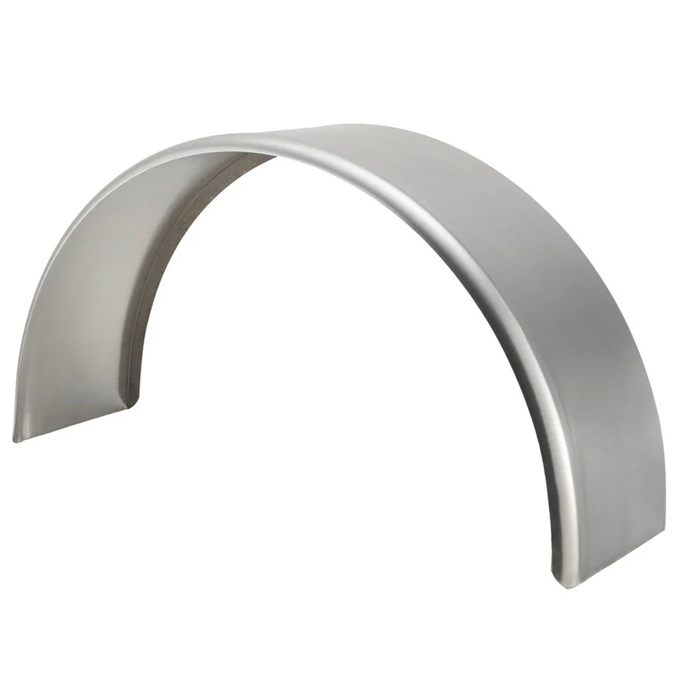 ToughGrade Aluminum Smooth Round Top Trailer Fender 9" X 34" X 17"