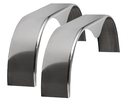 ToughGrade | Cargo Trailer Aluminum Smooth Tandem Teardrop Fender 10x72x20 | 2 pack