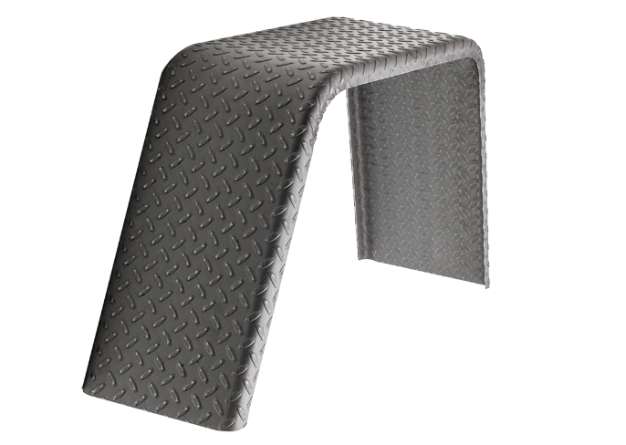 ToughGrade Steel Diamond Plate Flat Top Fender 9" X 34" X 17"