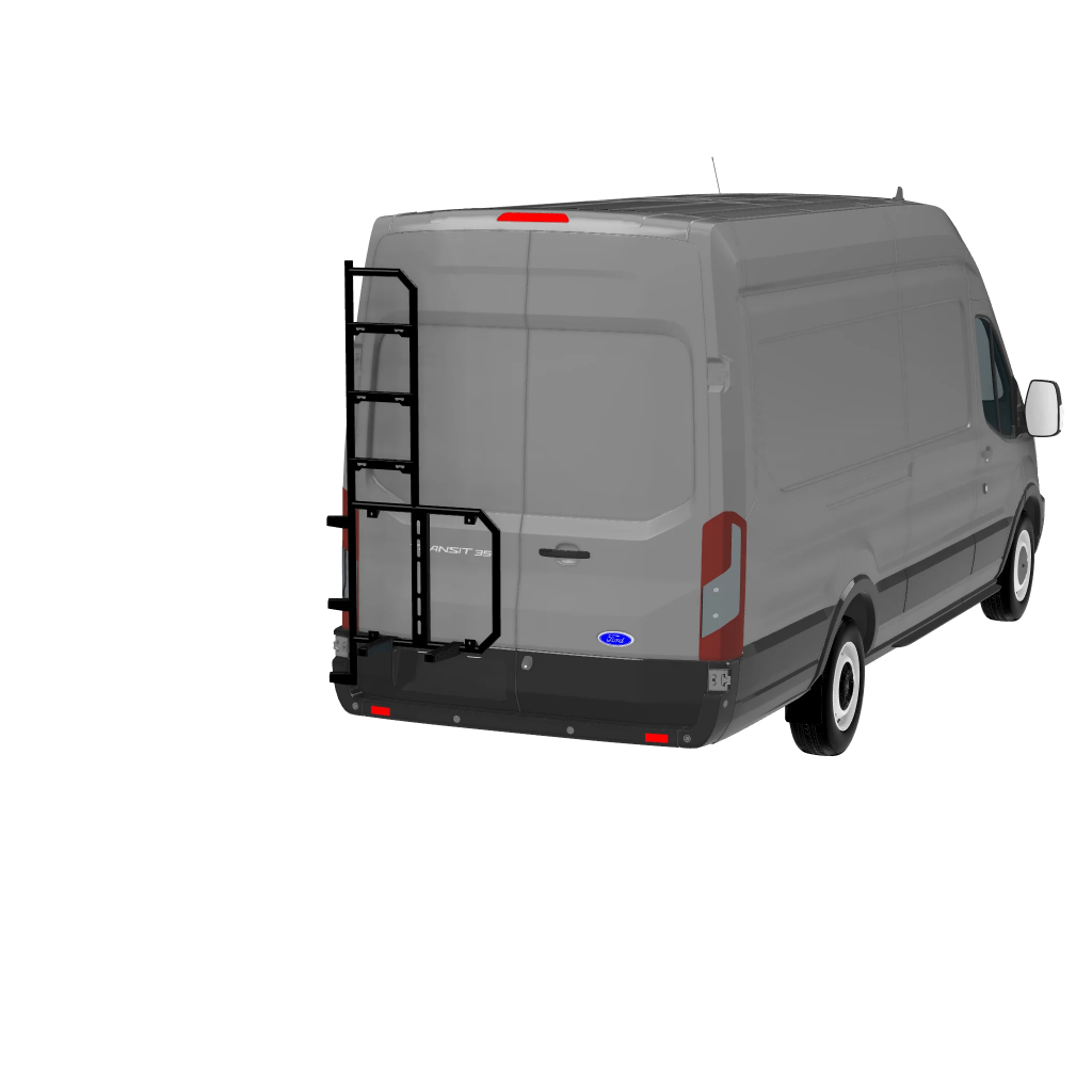 Spare tire holder with ladder - Left door - FORD TRANSIT