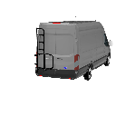 Spare tire holder with ladder - Left door - FORD TRANSIT - PHLÖ SYSTEM