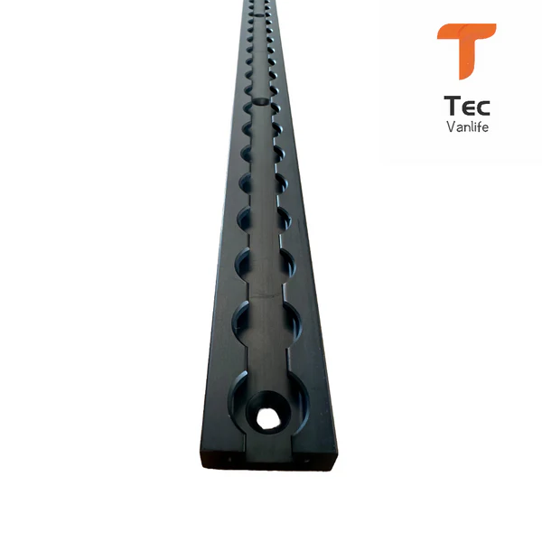 Square Surface Mount L Track - Black Anodized