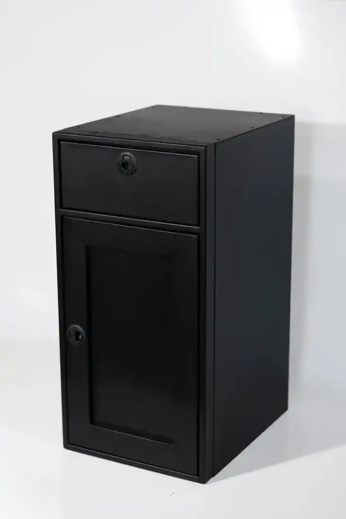 18" Base One Door and One Drawer - Aluminium Powder Coat