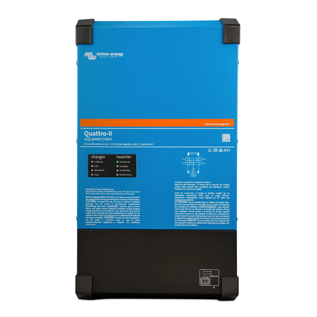 Onduleur/Chargeur Victron Energy MultiPlus 24/3000/70-50 – 120V VE.Bus (certifié UL)