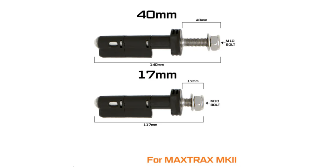 Maxtrax - Mounting Pin Set - MKII 17mm