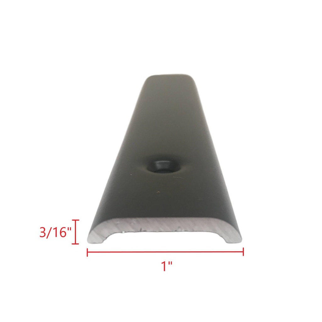 Black Flat Non Insert Flat Trim Molding 93″ Length HT16