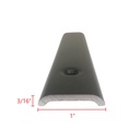 Black Flat Non Insert Flat Trim Molding 93″ Length HT16