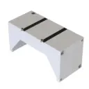 Réservoir d'eau de 35 gallons à installer dans le passage de roue pour fourgons DRW (à double roues)