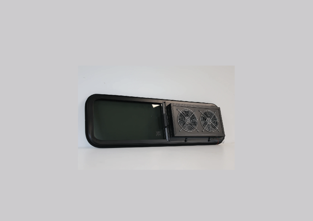 VW1033 Dual-Fan Half Slider Bunk Window