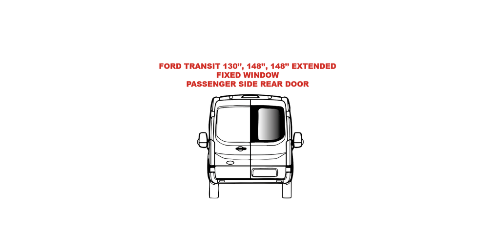 Fixed window - Passenger Side Rear Door - FORD TRANSIT - (TR215-F)