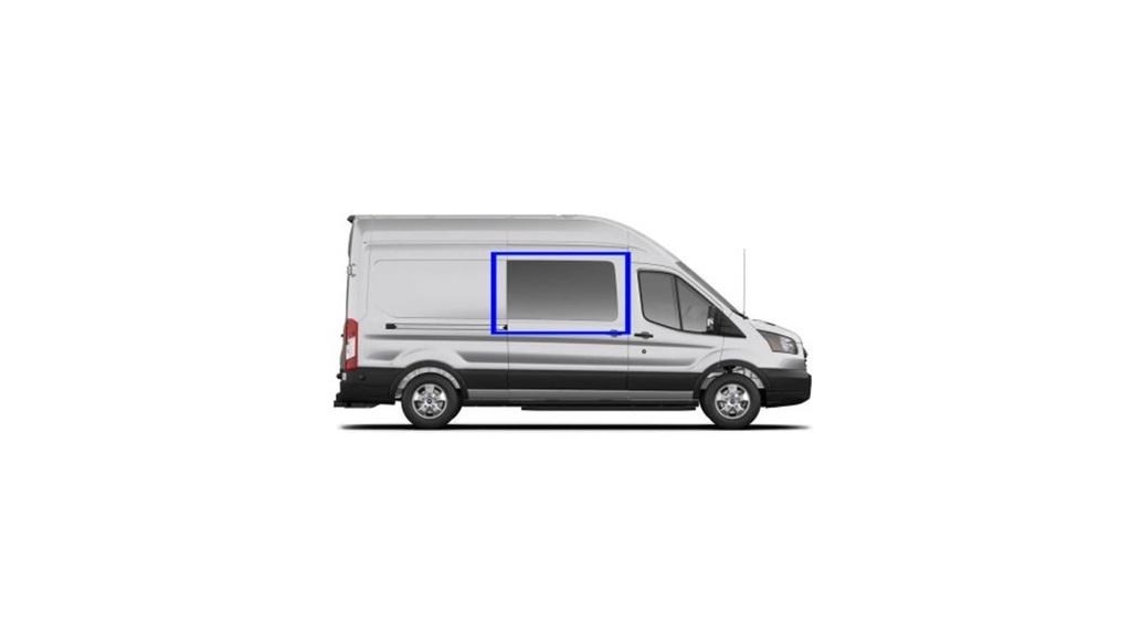 Fixed window - Passenger Side Sliding Door - FORD TRANSIT