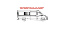 Fixed window - Passenger Side Middle
 - MERCEDES SPRINTER 170", 170" EXT.