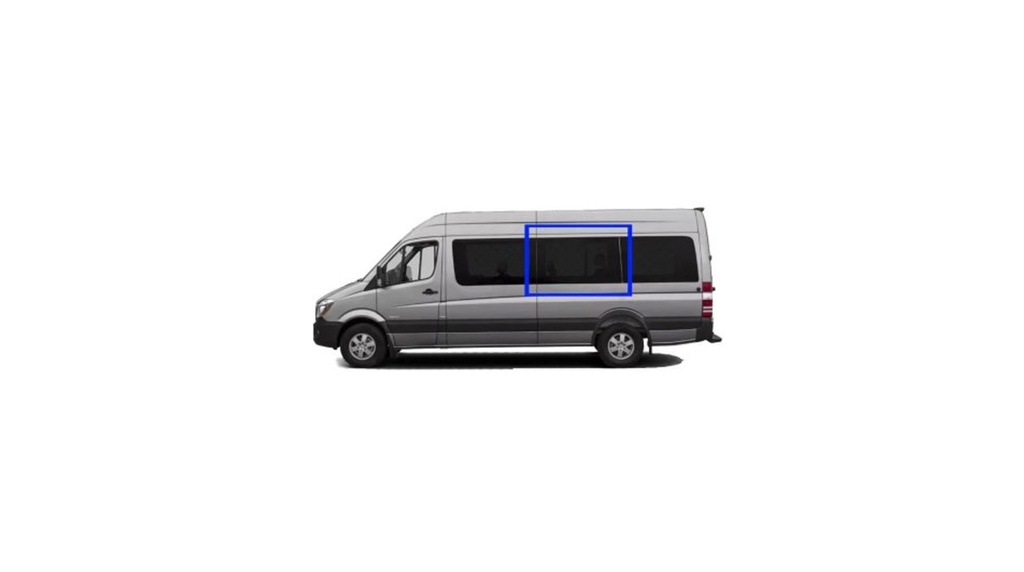 Fixed window - Driver Side Middle - MERCEDES SPRINTER 170", 170" EXT.

