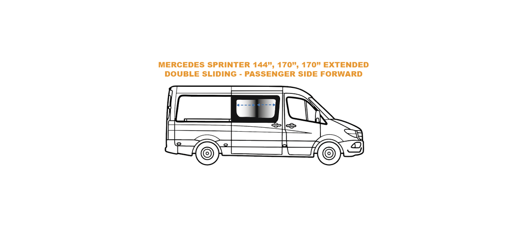 VWD Double-Sliding Van Window MERCEDES SPRINTER - (T904702)