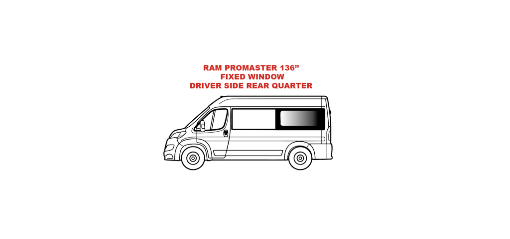 Fixed window - Driver Side Rear Quarter - RAM PROMASTER