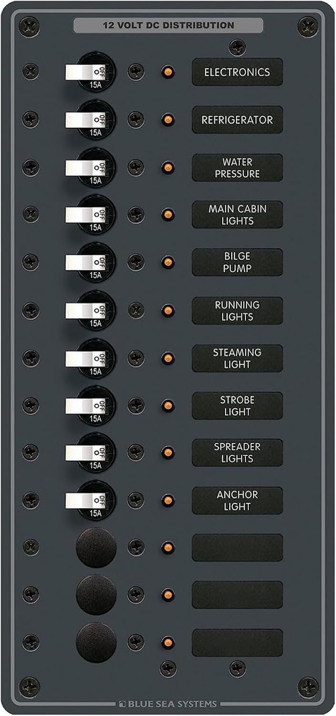 PANEL DC 13 CIRCUIT 12/24V - BLUE SEA