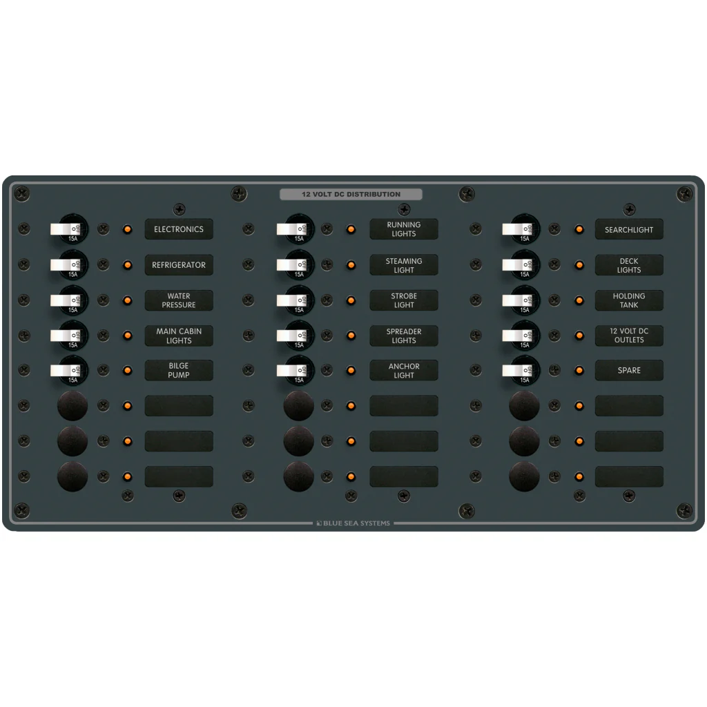 120V PANEL AC 14 CIRCUIT + MAIN - BLUE SEA