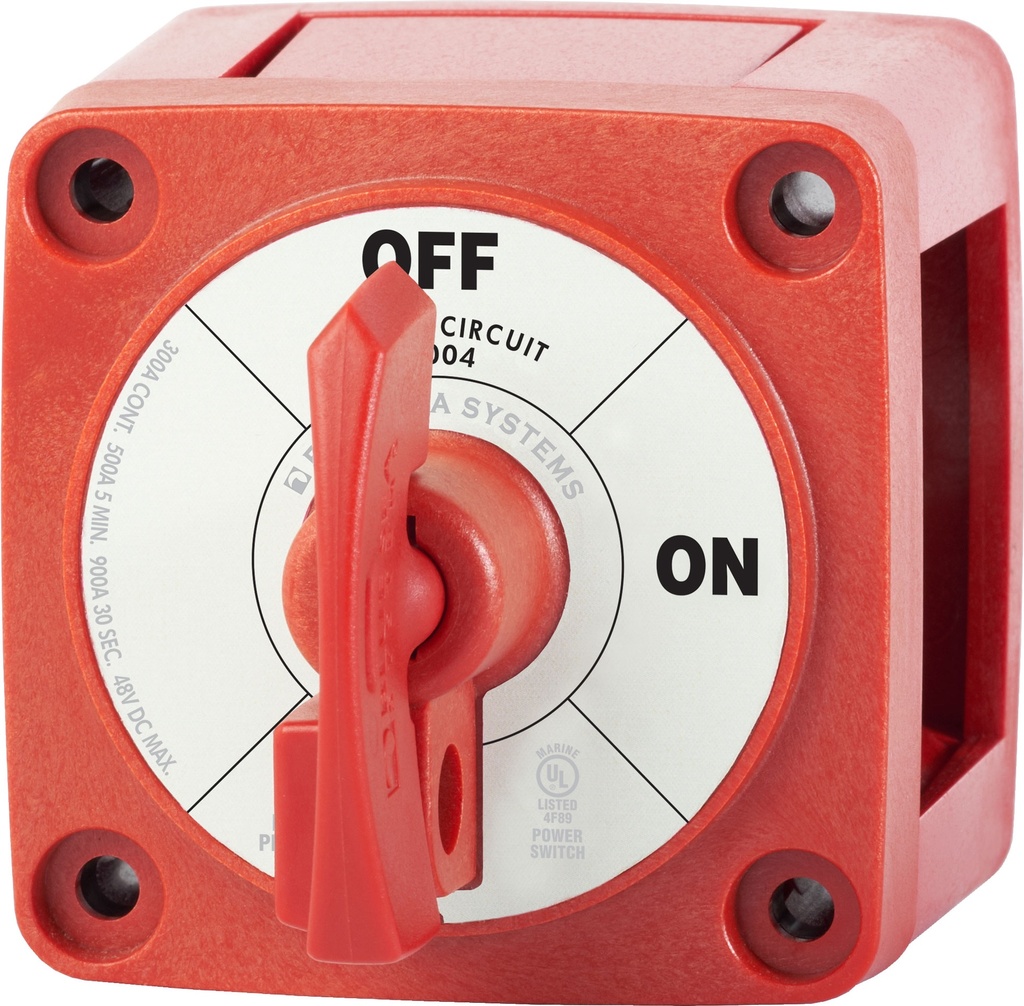 Single Circuit ON-OFF with Locking Key - Red - BLUE SEA