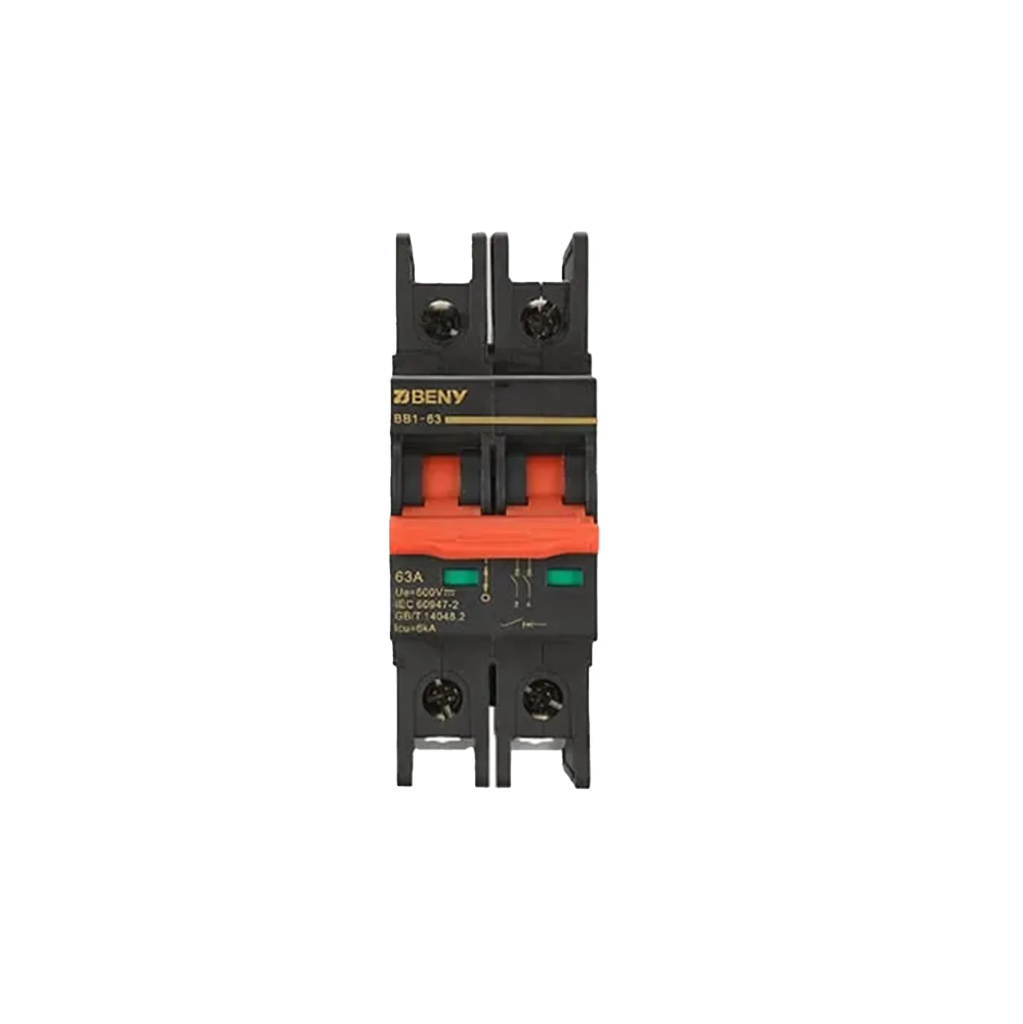 BENY DC Thermal Magnetic Circuit Breaker | 2 Pole-50A 600VDC | UL Listed