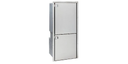 Isotherm Cruise 195 Stainless Steel Fridge/Freezer - AC/DC, Right Swing or Left Swing, 4 - Sided Stainless Steel Flange