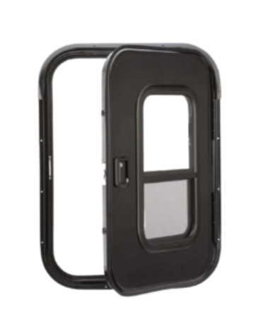 26″ Wide x 32″ Tall Passenger Side Teardrop RV Door FC01 