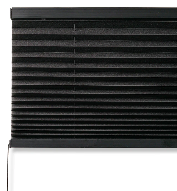 RV Blinds Pleated Shade | Black