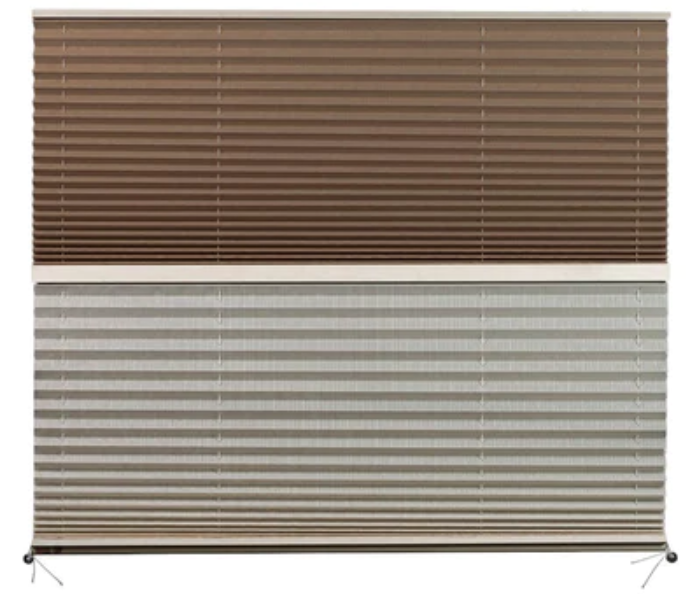 RV Pleated Day & Night Shade Blinds Cotton/Tan