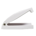 RV Rounded Baggage Door Catch Compartment Clip Latch White