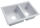 Lippert RV Double Kitchen Galley Sink - 25" x 17" x 6.6" ABS Plastic