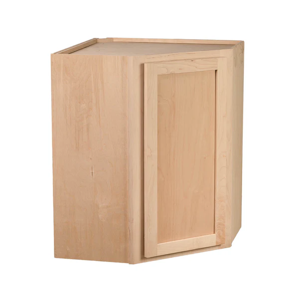 RV Corner Wall Cabinet | Unfinished Maple
