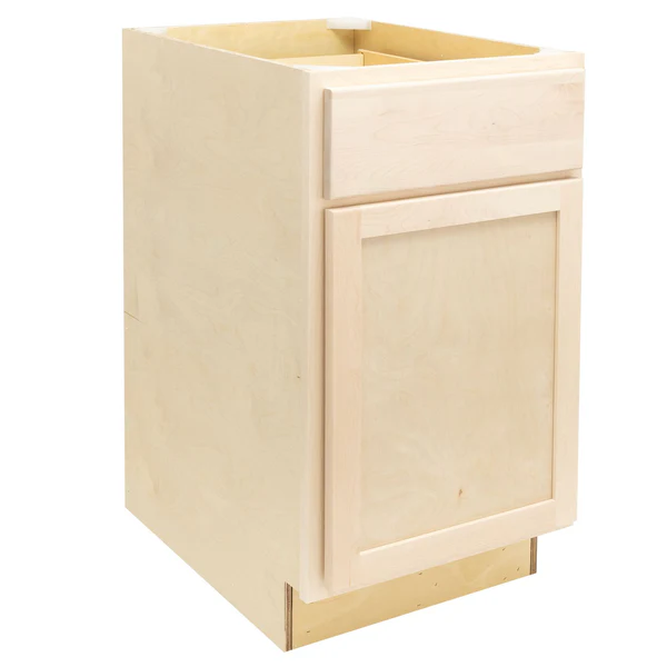 RV Waste Basket Base Cabinet | Unfinished Maple