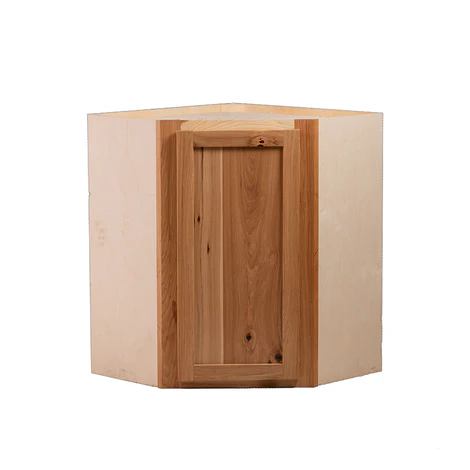 RV Corner Wall Cabinet | Rustic Hickory