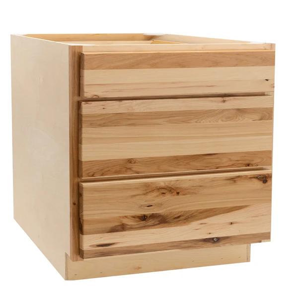 RV 3 Drawer Base Cabinet | Rustic Hickory