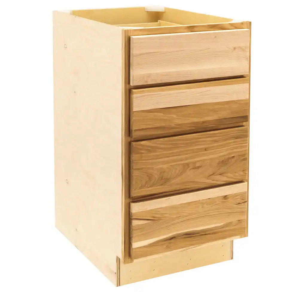 RV 4 Drawer Base Cabinet | Rustic Hickory