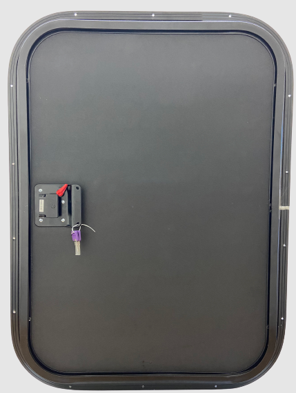 26″ Wide x 36″ Tall Passenger Side Teardrop RV Door Windowless FC07 
